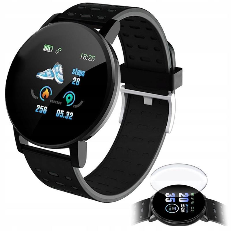 Ceas inteligent 119s Plus - Negru