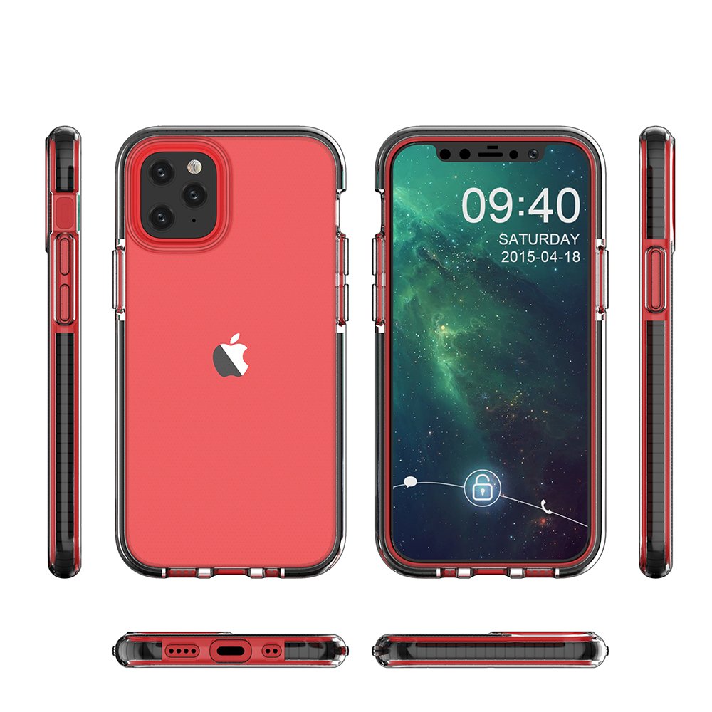 Spring Case transparent TPU pentru Apple iPhone 12 Mini - Roz