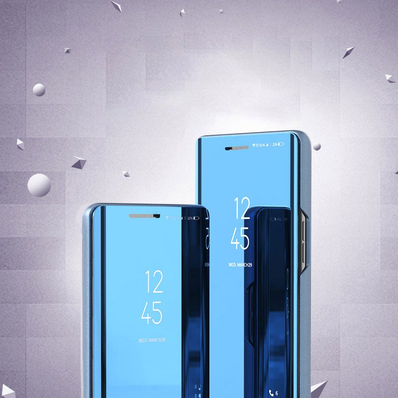 Clear View Case pentru Huawei Y5P - Neagră