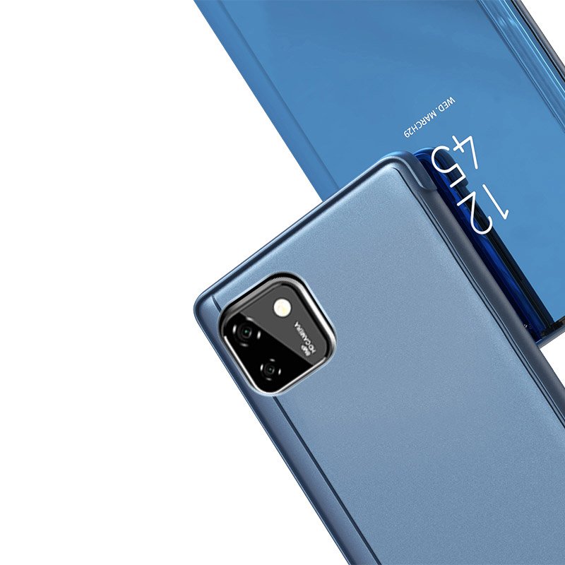 Clear View Case pentru Huawei Y5P - Neagră