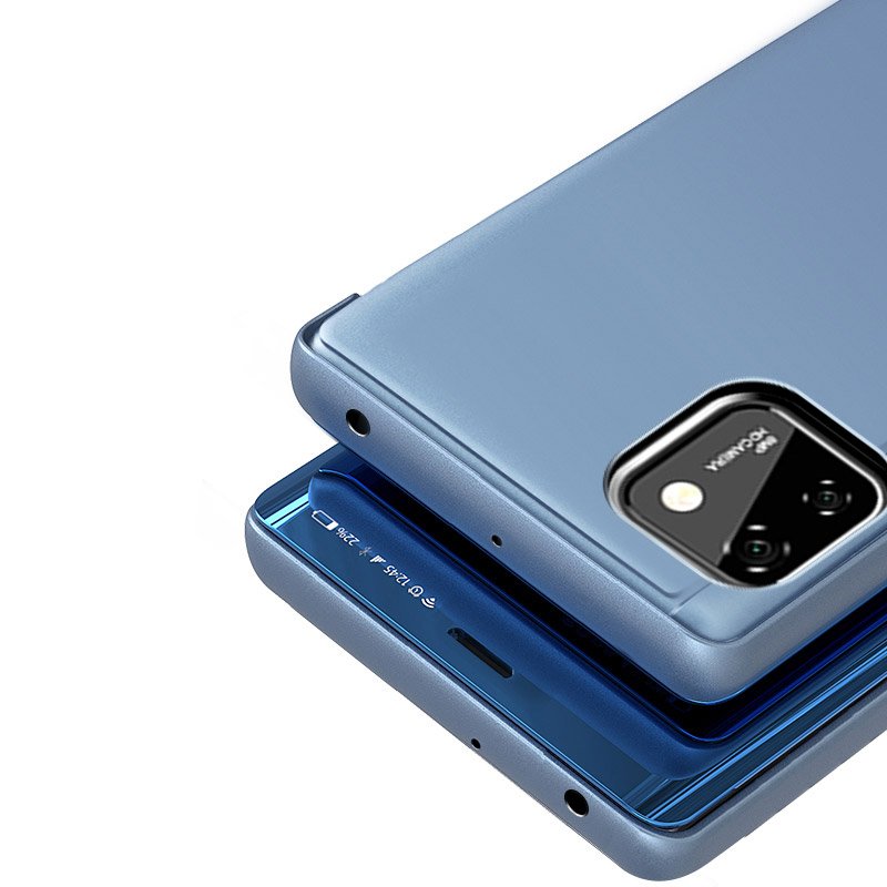 Clear View Case pentru Huawei Y5P - Neagră