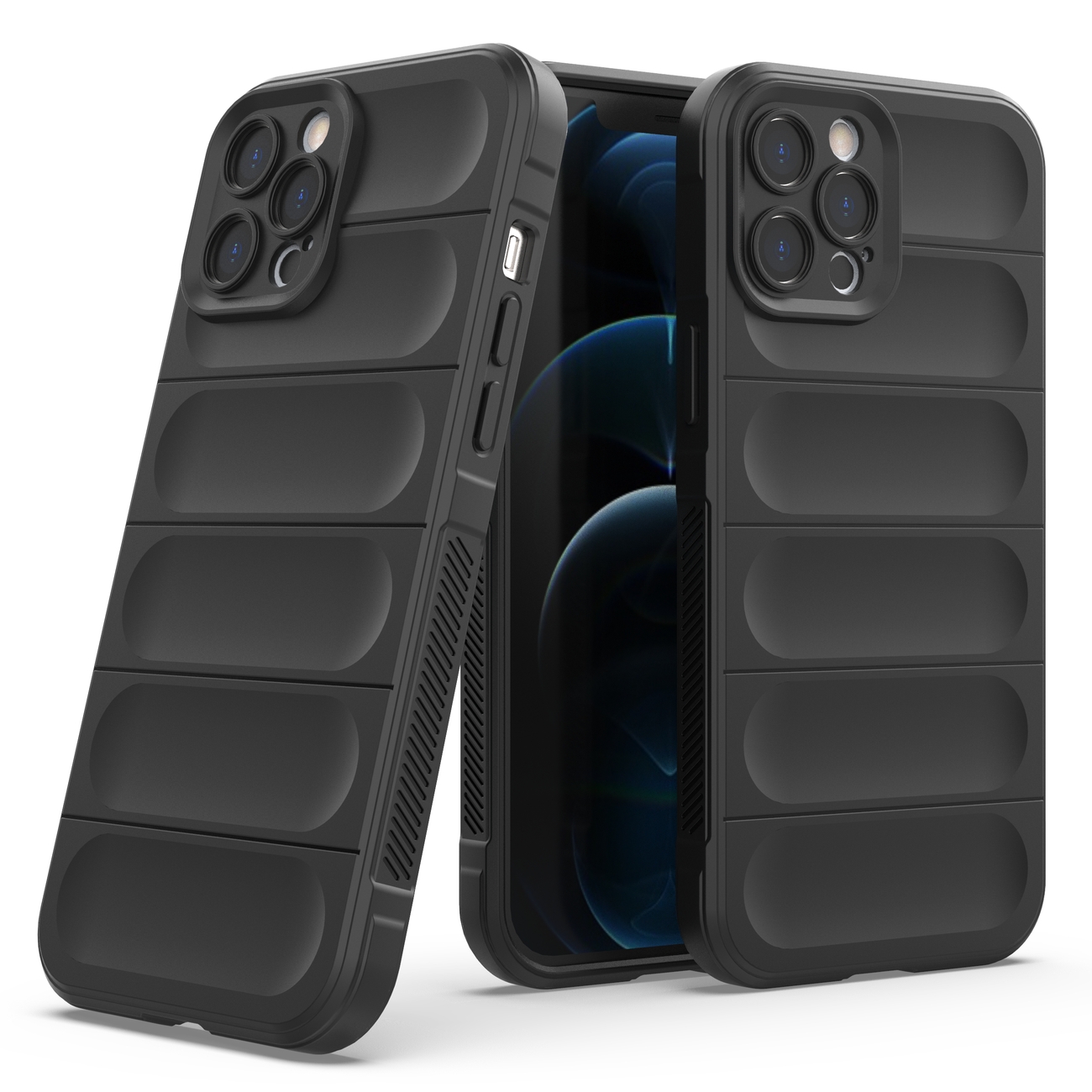 Husa Magic Shield pentru Apple iPhone 12 Pro Max - Neagră