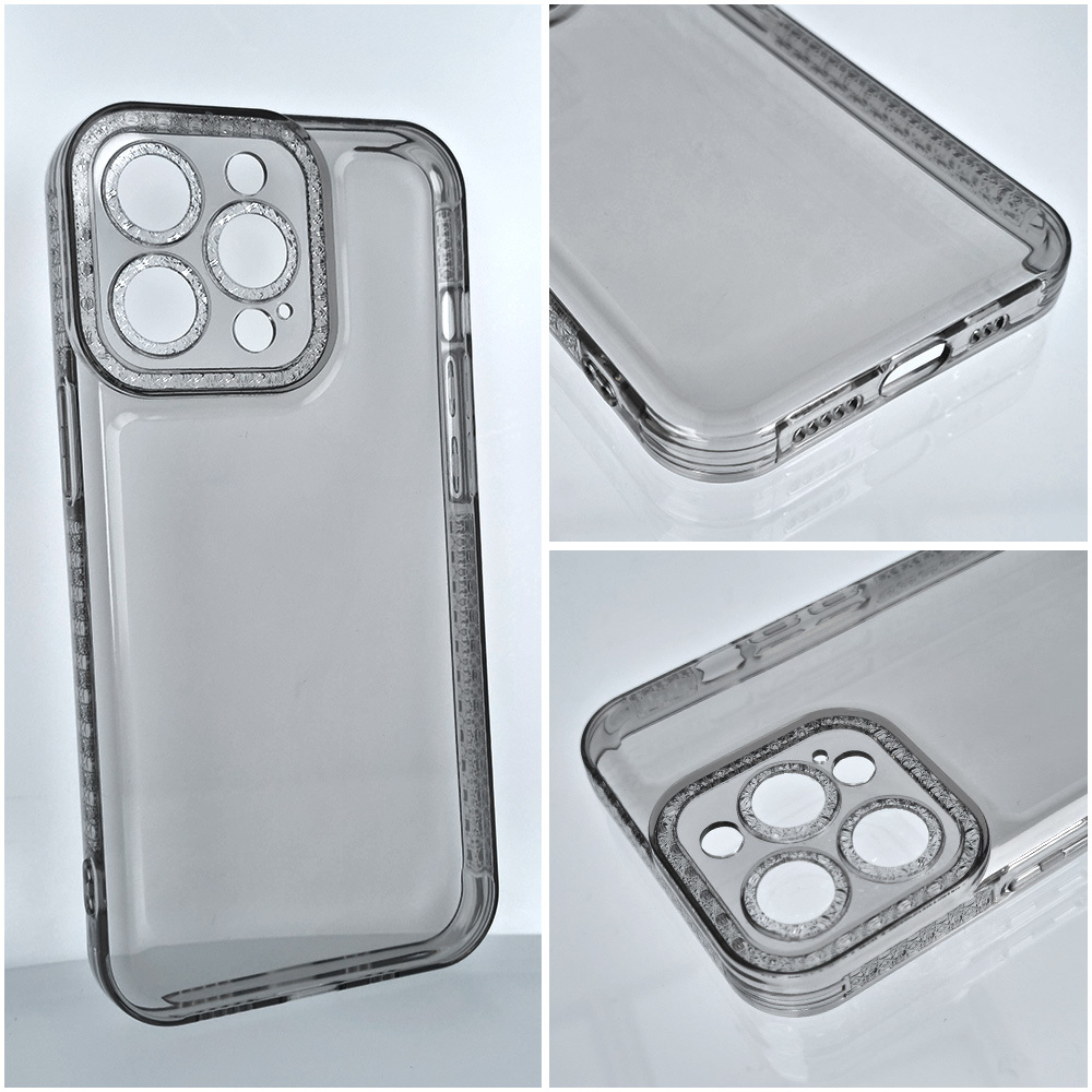 Husă Crystal diamond pentru Xiaomi Redmi Note 10 Pro / Redmi Note 10 Pro Max - neagră