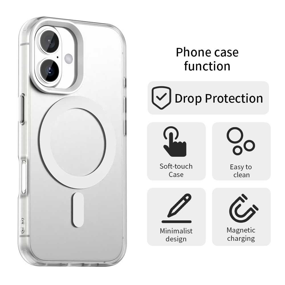 Techsuit - CandyCase MagSafe husă pentru Apple iPhone 17 - Albă