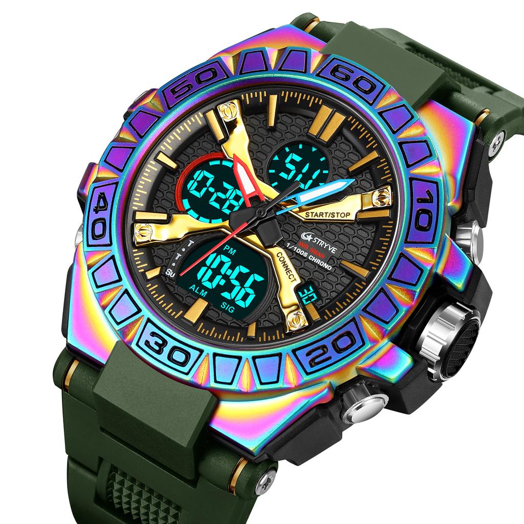 Ceas STRYVE SY-38682 - Negru / Multicolor