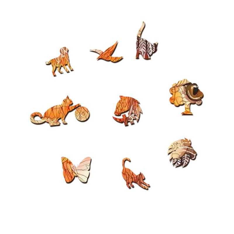 Puzzle din lemn - Katze / S