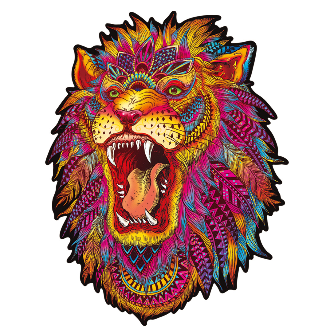 Puzzle din lemn - Leon / L