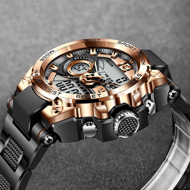 Ceas LIGE RA-14664 - Negru/ Argintiu