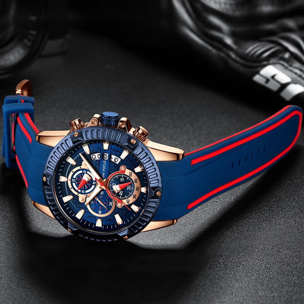Ceas Mini Focus - Negru / Galben