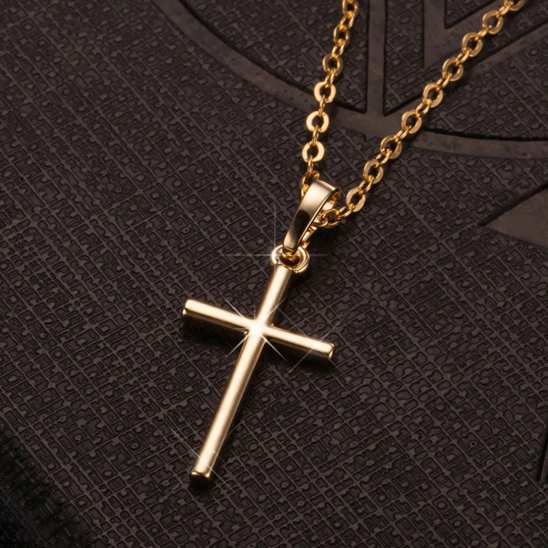 Colier US-34222 Cross - Argintiu