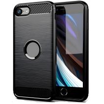 Husa Carbon Shield TPU pt Apple iPhone 7/iPhone 8/iPhone SE 2020/iPhone SE 2022 - Neagră
