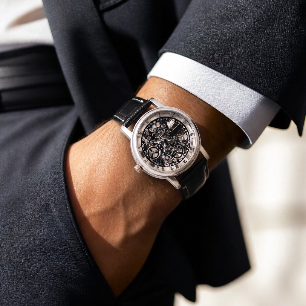 Ceas JO-12886 - Negru / Argintiu