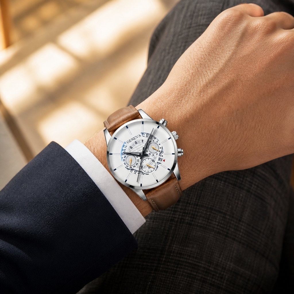 Ceas BR-23740 - Maro / Argintiu