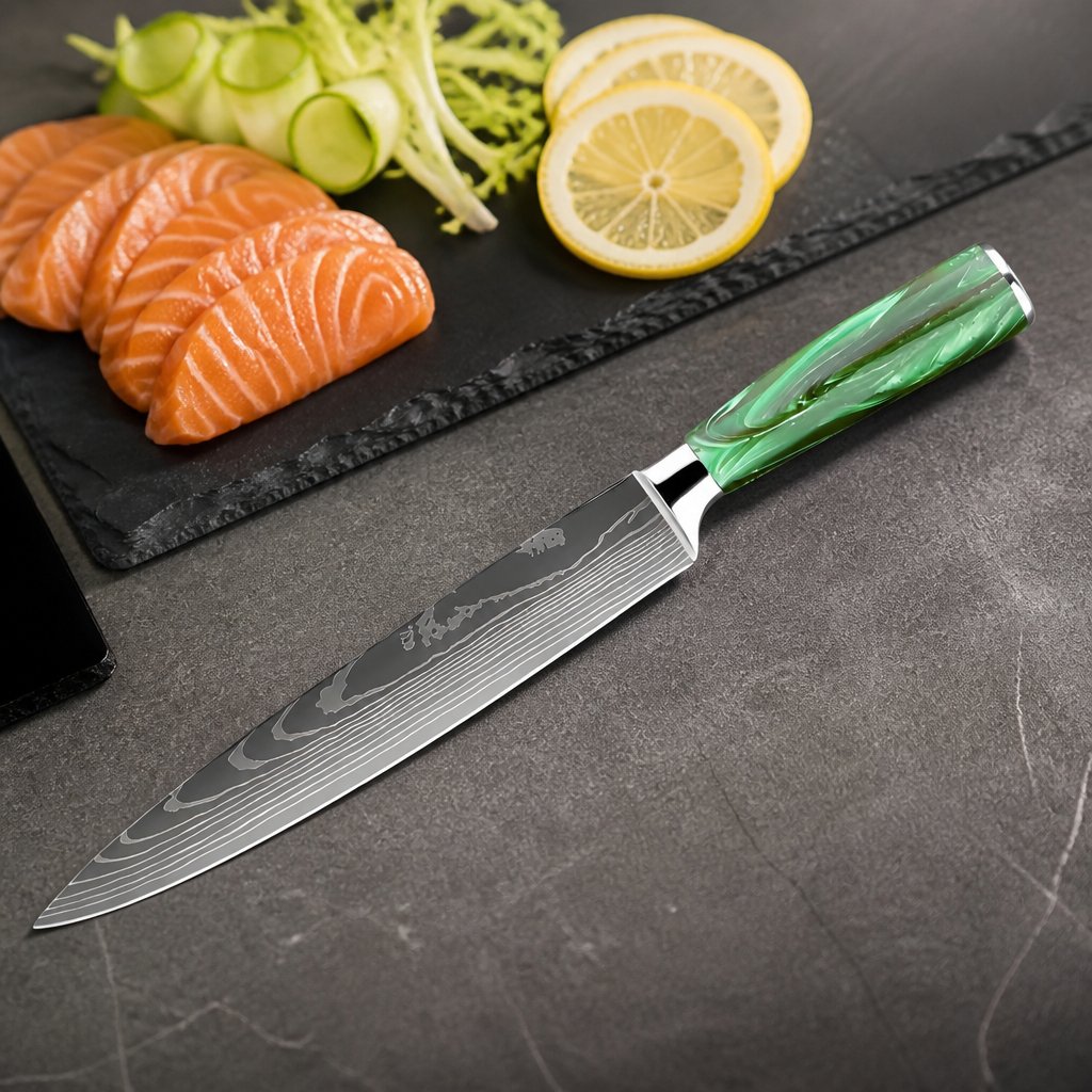 Cuțit de bucătărie BL-39281 - Slicing / Verde