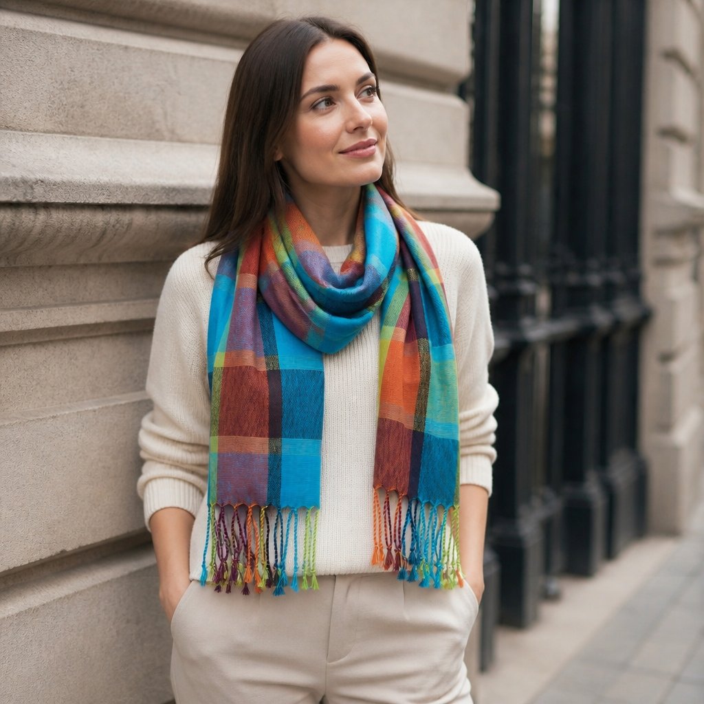 Eșarfă AL - 40454 - Multicolor / Tip2